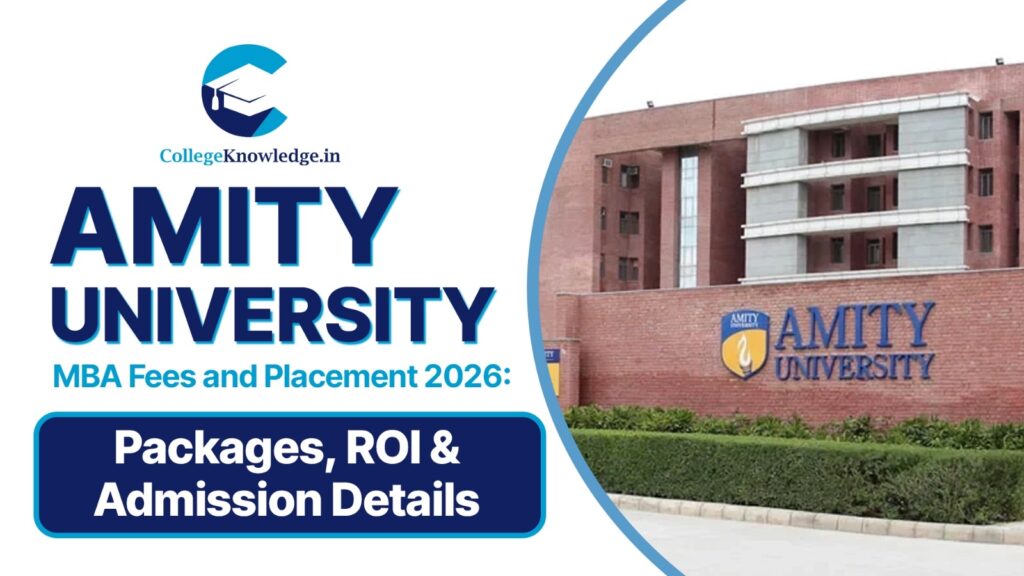 Amity University MBA Fees and Placement 2026