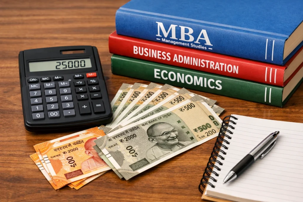 Distance MBA fees in India 2026
