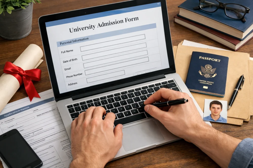 Admission process for distance MBA 2026