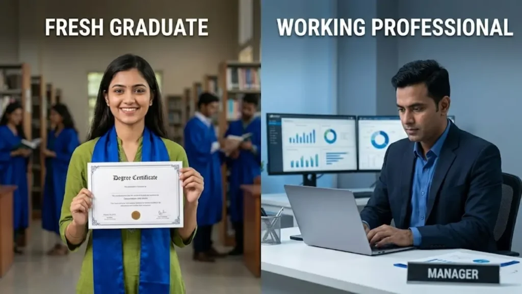 MBA eligibility criteria in India work experience requirement for freshers and professionals