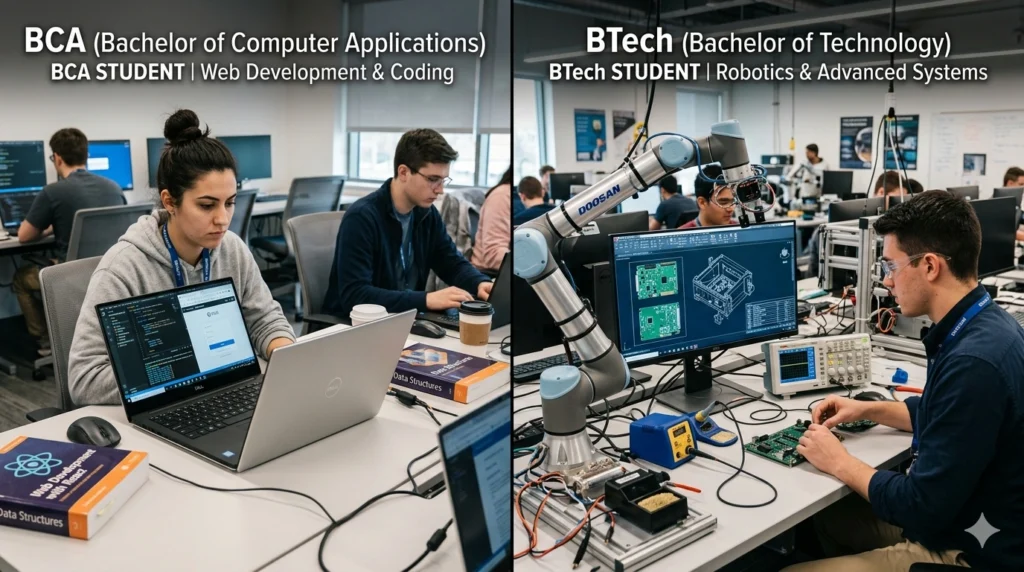 BCA vs BTech which is better for career