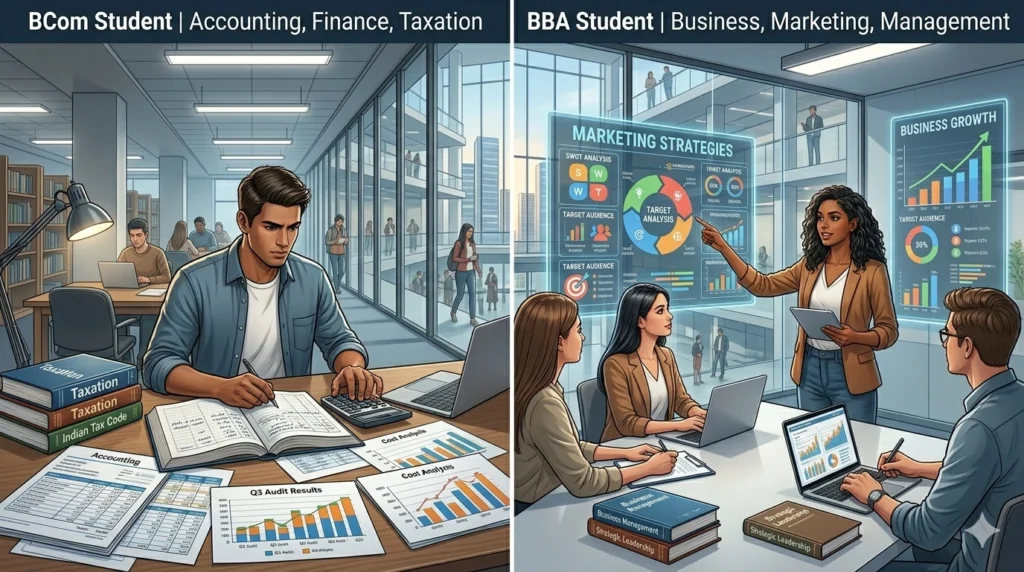  BCom vs BBA which course is better