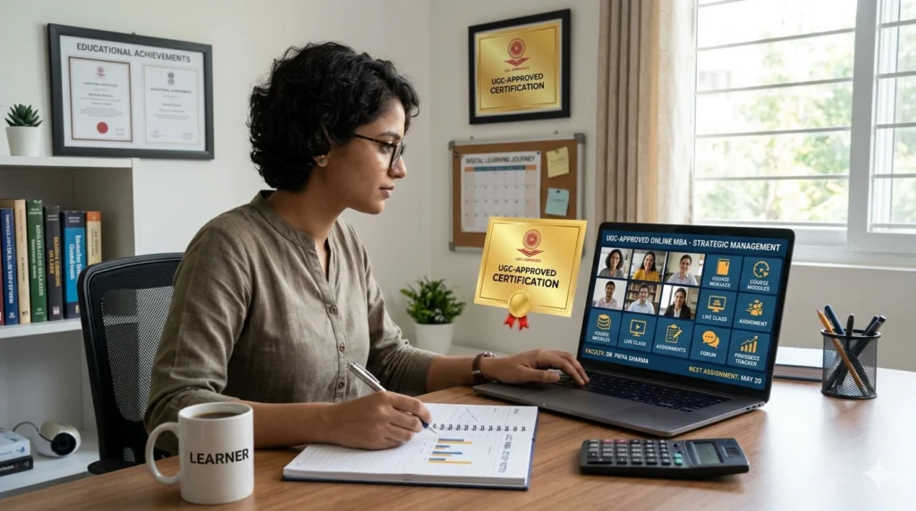 UGC approved online degree courses in India