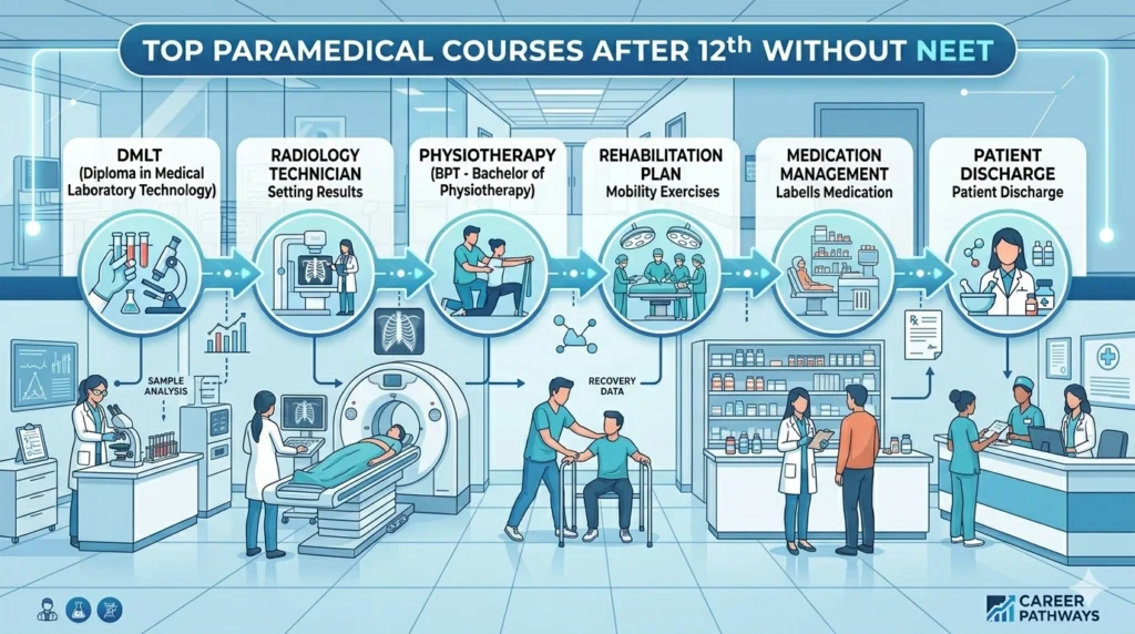 paramedical courses after 12th without NEET