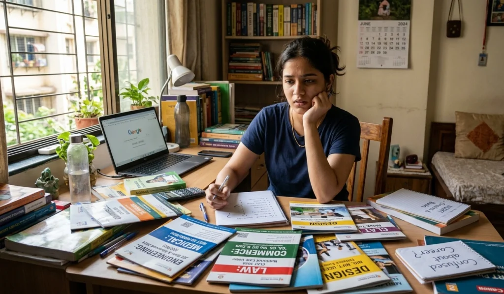 Student confused about career choices and future planning after school